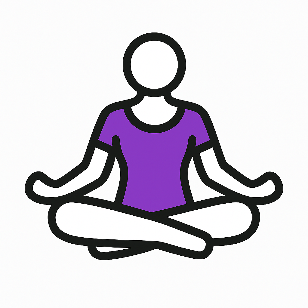 Ícone mulher meditando